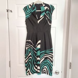 JAX Split Neck Sheath Dress
